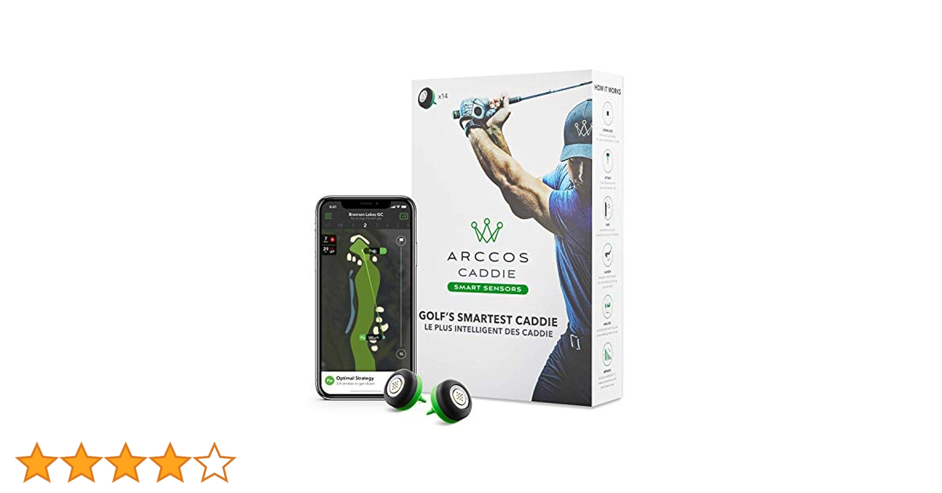 Amazon | Arccos Golf Caddie スマートセンサー(正規品) | Arccos Golf